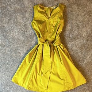 Boden Usa Mustard Cotton Dress